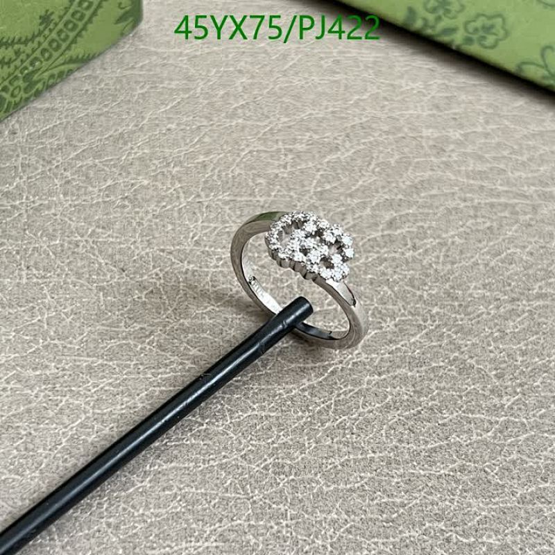 Gucci Ring with Floral Detail - Sizes 6, 7, 8