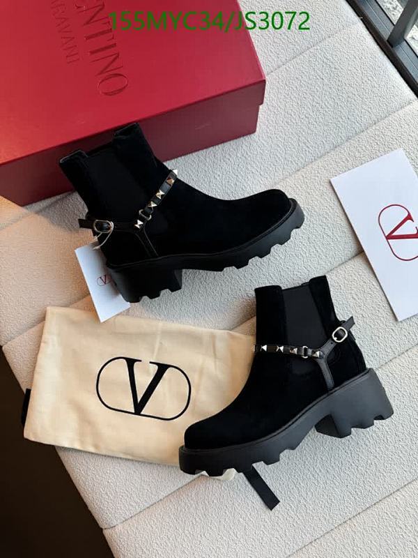 Valentino Women's Black Studded Leather Ankle Boots, Size EU35-EU40