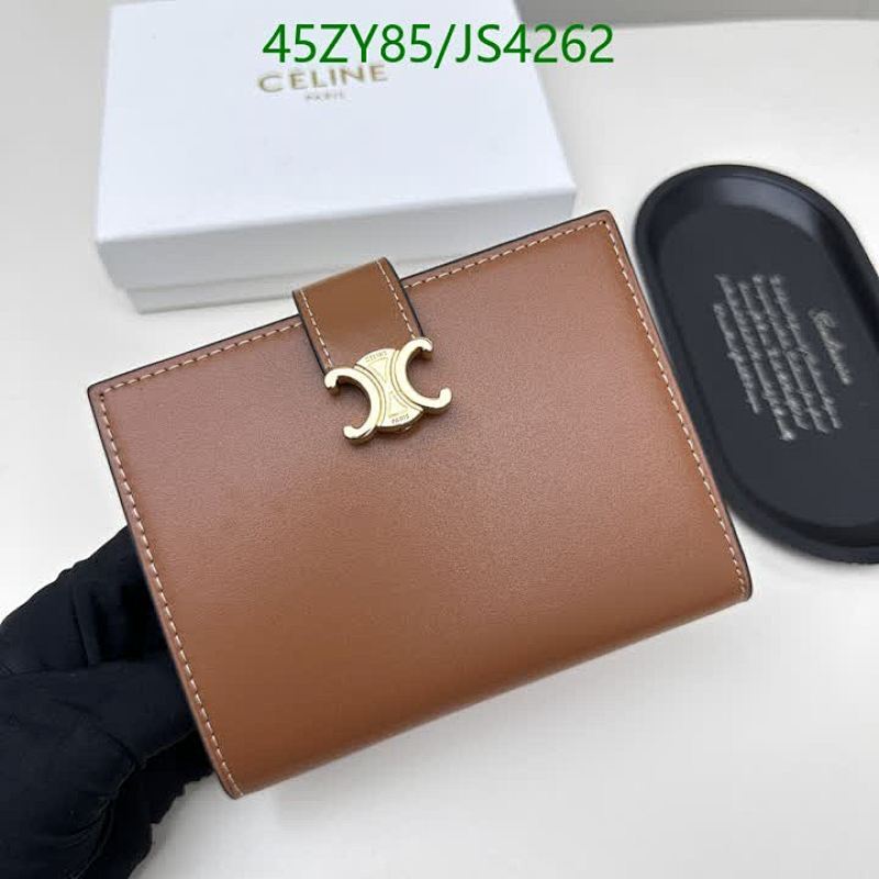 Celine JS4262 Genuine Leather Wallet - Compact and Stylish Accessory