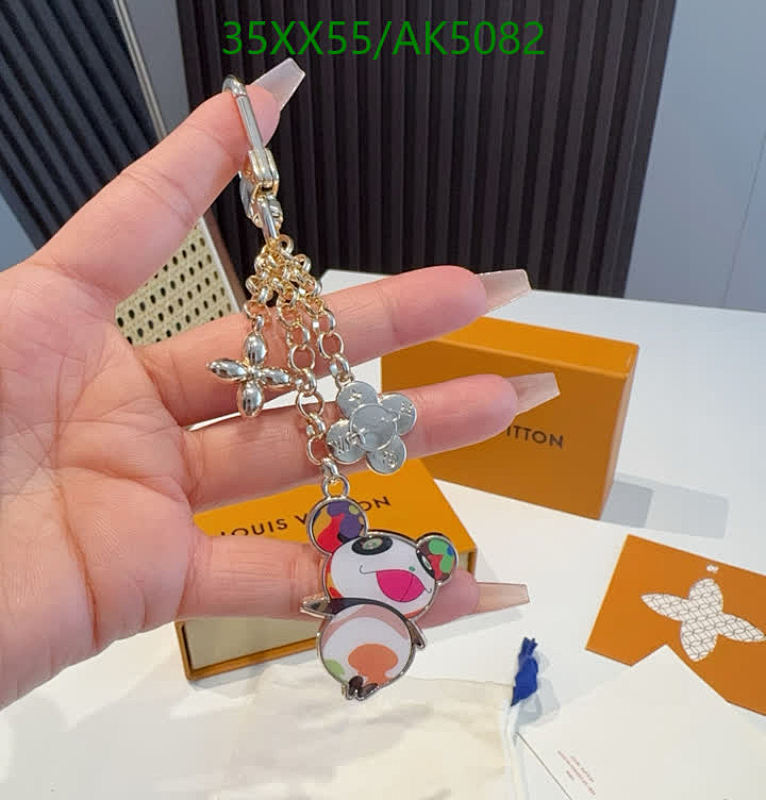 Louis Vuitton Key Chain Pendant with Cartoon Character - Stylish Accessory