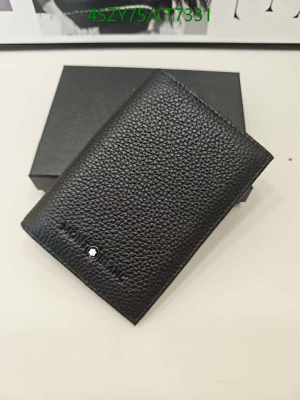 Montblanc 8614 Black Genuine Leather Wallet, 10-13CM