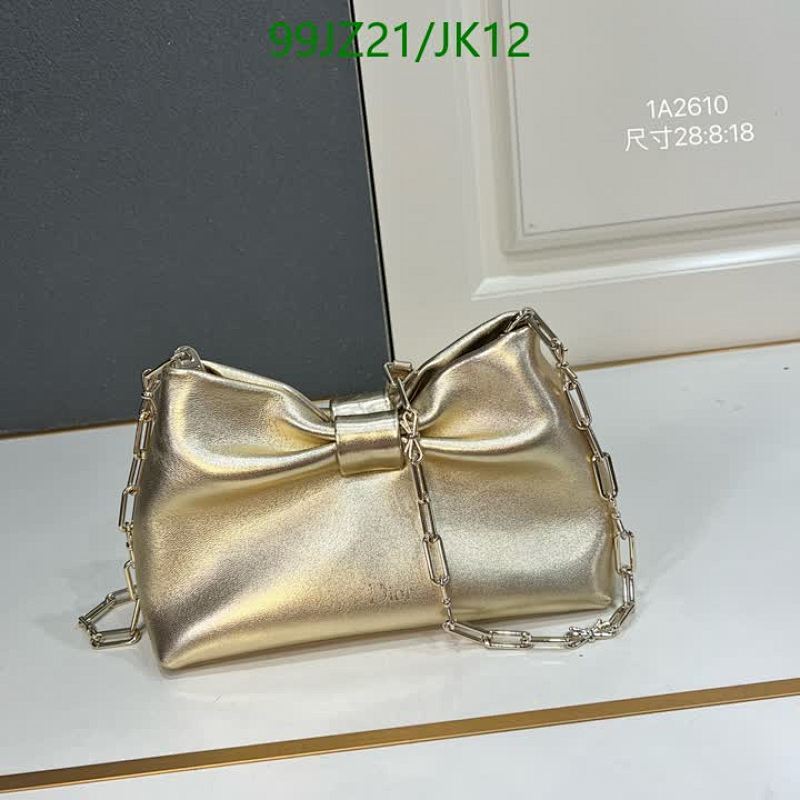 Dior Caro Bag, Genuine Leather, 27*18*8CM, Gold Finish