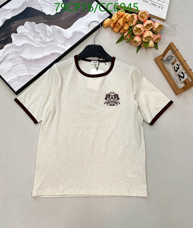 Celine Ringer T-Shirt With Embroidered Logo - Comfortable & Stylish Top