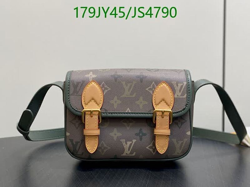 Louis Vuitton Monogram Coated Canvas Leather Small Satchel Crossbody Bag