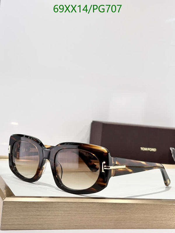 Tom Ford PG707 Brown Tortoise Square Women's Sunglasses | 54-22-140