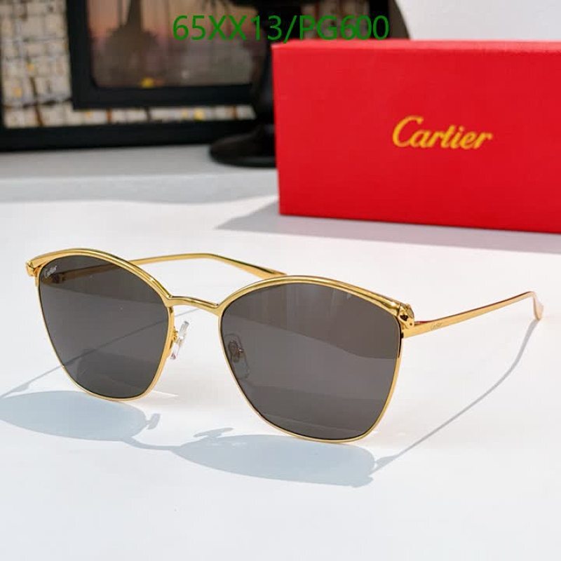 Cartier PG600 Sunglasses - Gold Frame, Gray Lenses, Size 59-18-140 - $65
