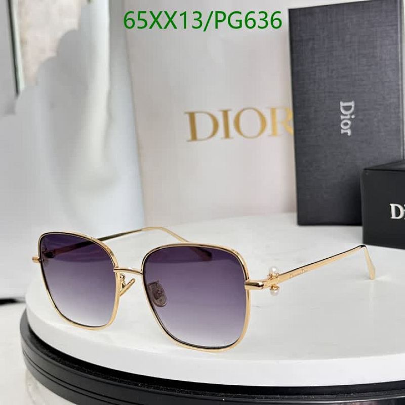 Dior PG636 Gold Frame Purple Gradient Lens Sunglasses | 56-17-140
