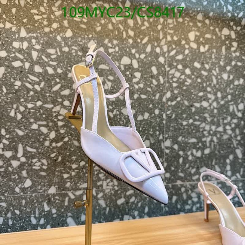 Valentino Women's Slingback Heel Shoes - Pointed Toe, 8cm Heel, Genuine Leather