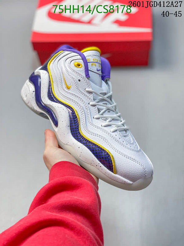 Nike Men's Basketball Shoes CS8178 - White/Purple/Yellow, EU40-45