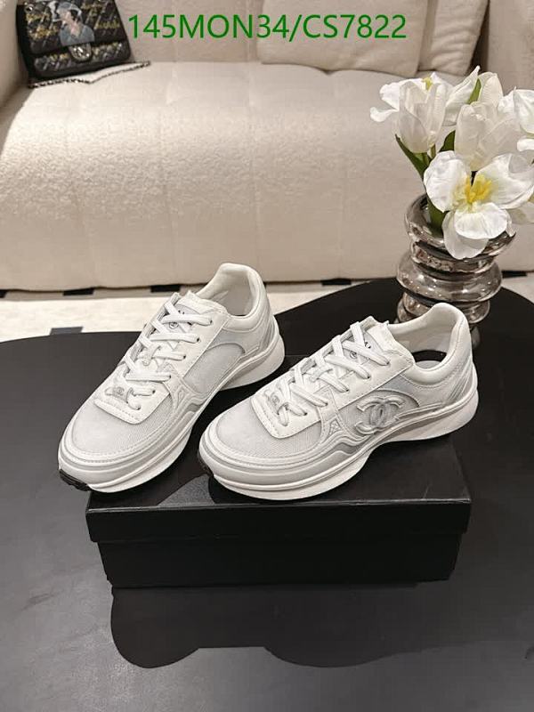 Chanel Unisex White Leather Sneakers Lace-up Design, Sizes EU35-EU44