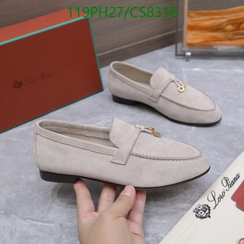 Loro Piana Men's Suede Loafers with Gold-Tone Hardware - Unisex EU35-46