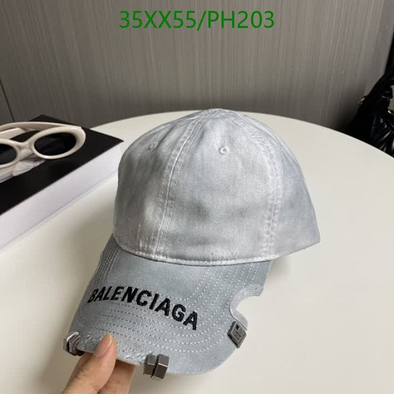 Balenciaga Cotton Twill Baseball Cap - Adjustable Strap, Embroidered Logo