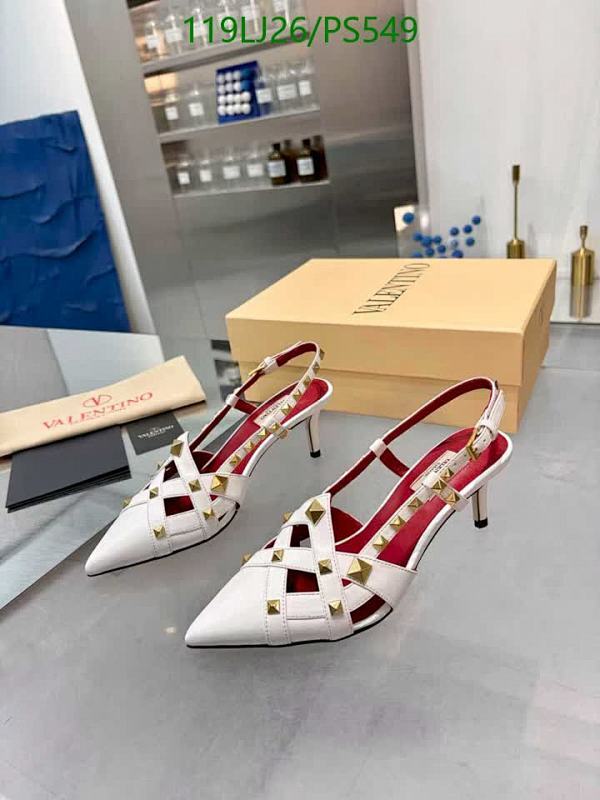 Valentino Women's White Sheepskin Slingback Heels with Gold Rockstuds, Size EU34-42