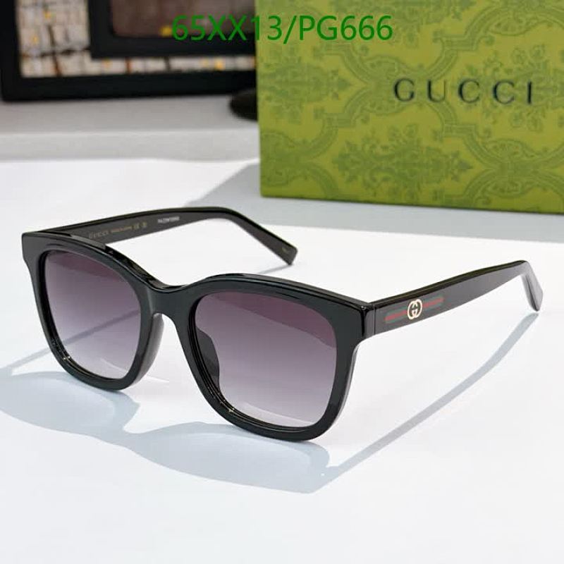 Gucci Women's Square Frame Sunglasses Black GG0636SK-001, 55-19-145