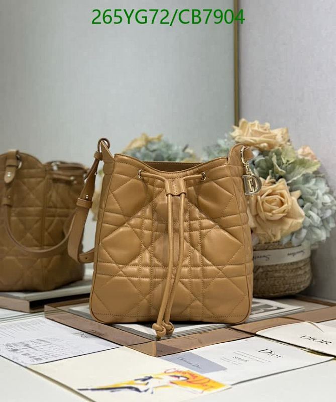 Dior Caro Bucket Bag Genuine Leather, 24*23*13CM, Model 2852