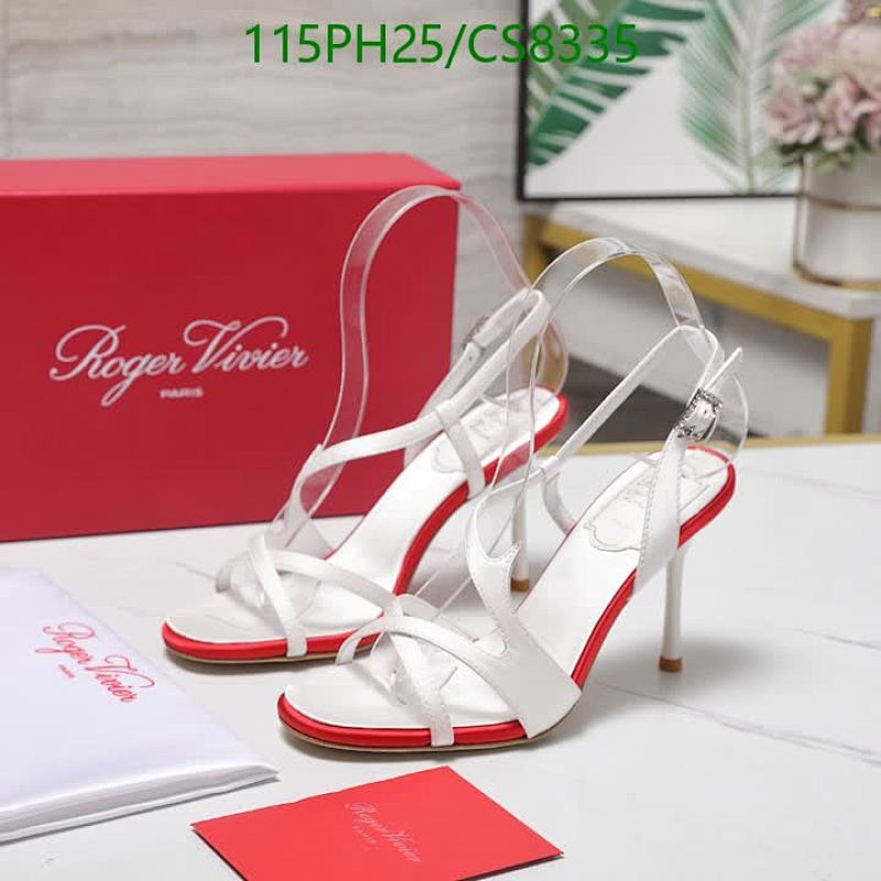 Roger Vivier Women's White Silk Slingback Heels with 9CM Heel Height