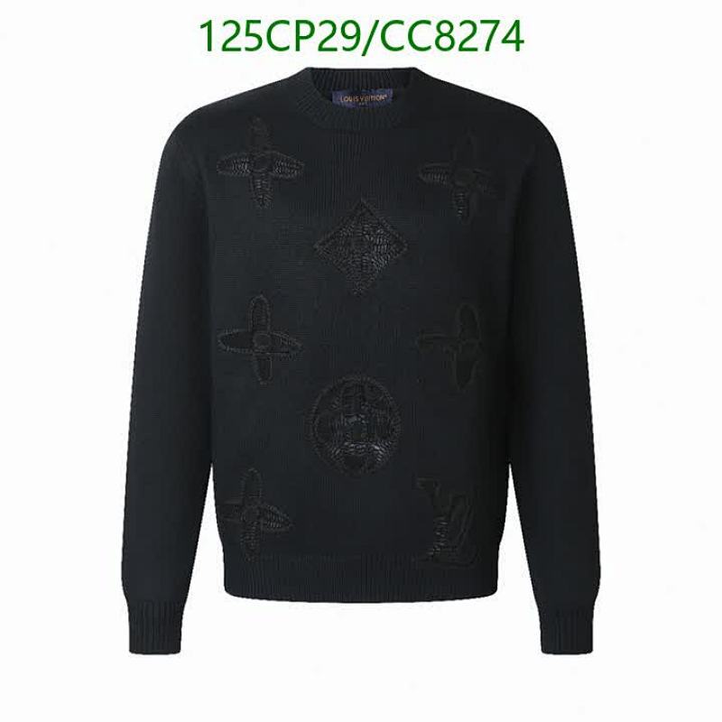 Louis Vuitton Black Monogram Jacquard Crewneck Sweater - Timeless Style