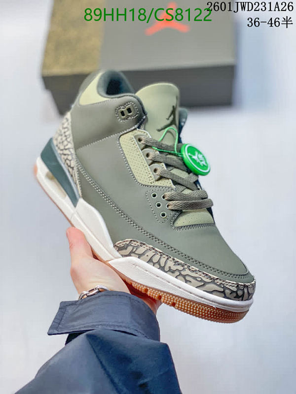 Air Jordan 3 Retro SP Women's Shoes - Olive Green - Size EU36-46