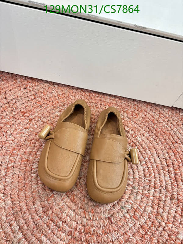 Loewe Women's Cowhide Leather Loafers in Tan, EU Size 35-41