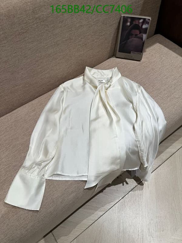 Celine Silk Tie-Neck Blouse - Elegant Long Sleeve Top for Women