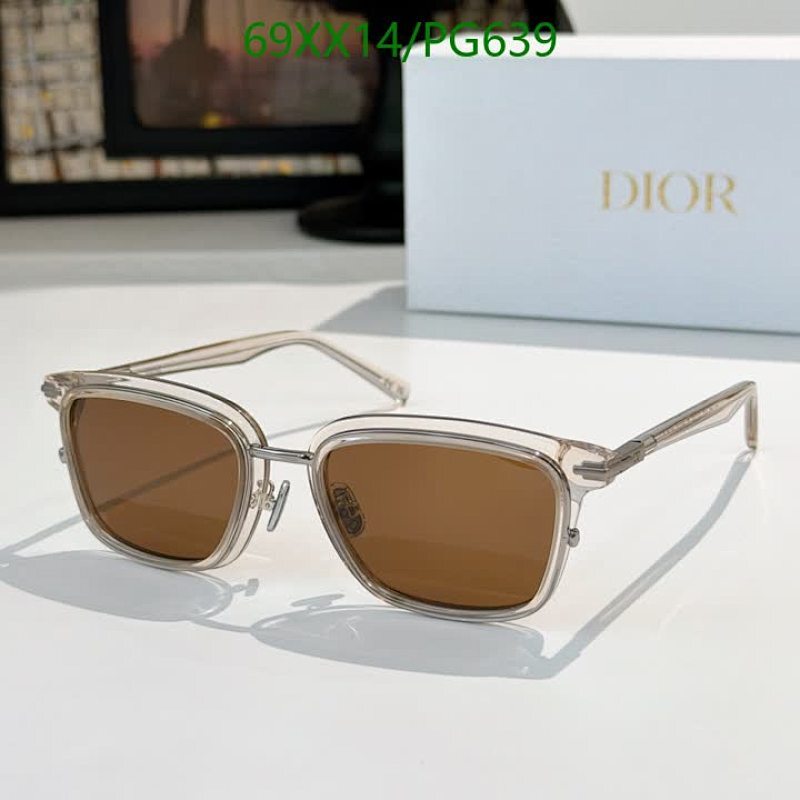 Dior PG639 Square Brown Lens Sunglasses, 53-20-145 - Ultimate UV Protection