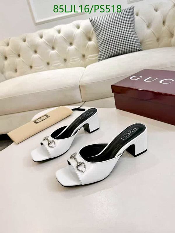 Gucci Women's White Leather Heeled Mules with Horsebit Detail Size EU35-43