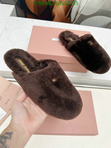 Miu Miu Women's Wool Slippers - Comfortable & Stylish, EU Size 35-41
