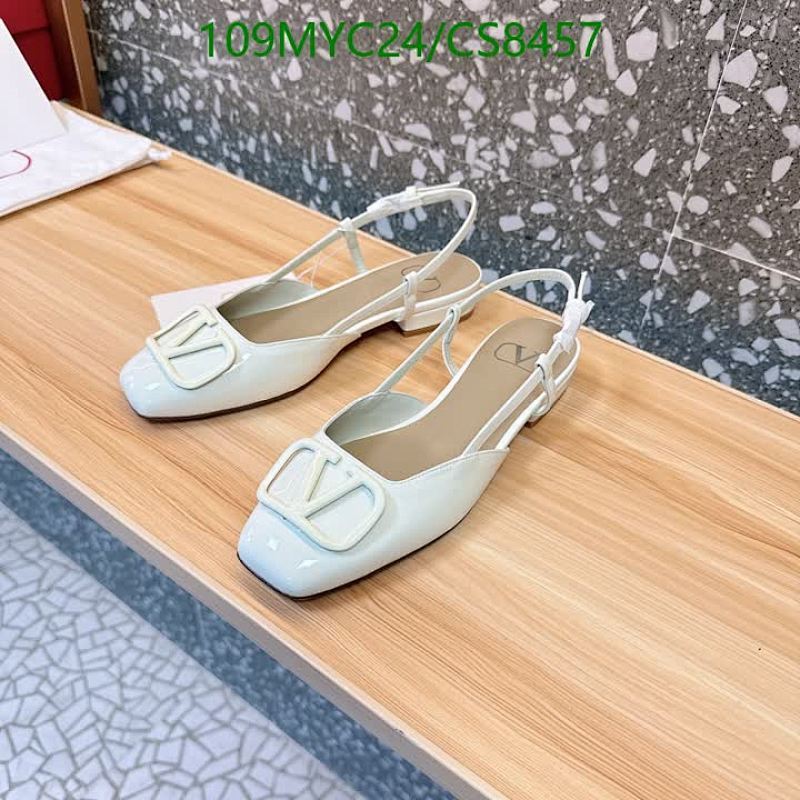 Valentino Women's CS8457 Slingback Patent Leather Ballet Flats - EU 35-42