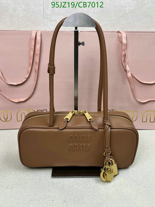 Miu Miu Brown Leather Handbag, 28X11X8.5cm, Stylish Design, Premium Quality