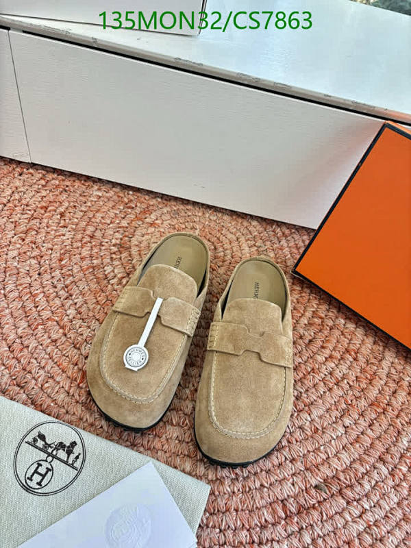Hermès Women's Suede Leather Mules, Stylish and Comfortable EU Size 35-41