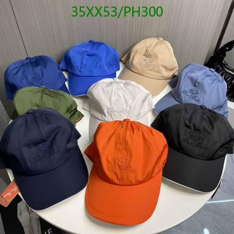 Lora Piana Baseball Cap PH300, Casual Style, Adjustable Strap, Multiple Colors
