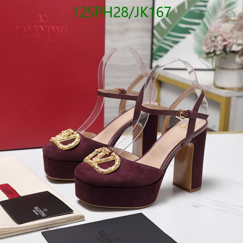 Valentino Women's Platform Ankle Strap Heel Sandals JK167 -Burgundy Suede