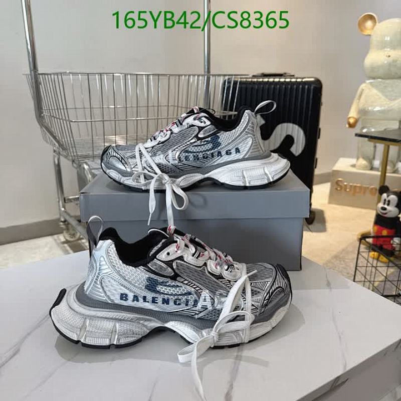 Balenciaga Unisex Track Sneakers in Silver and White, EU35-45