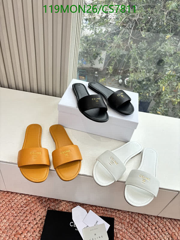 Celine Women's Slide Sandals in Sheepskin Leather - EU Sizes 35-41