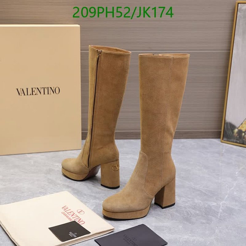 Valentino Women's Knee-High Platform Boots in Sheepskin & Cowhide Leather