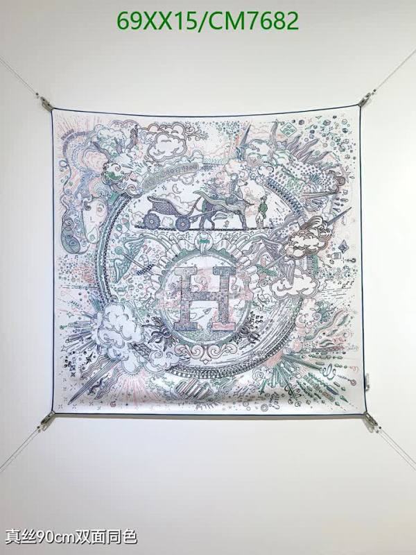 Elegant Hermes 90cm Silk Scarf with Intricate Design - Shop Now!
