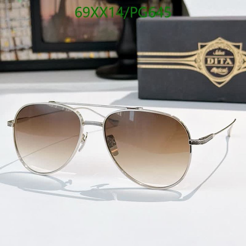 Dita Mach-One Aviator Sunglasses | Silver Frame, Brown Gradient Lens - 60-18-142