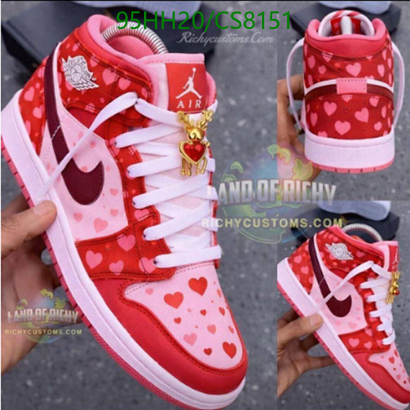 Nike Air Jordan 1 Mid Valentine's Day Shoes, Women, Red/Pink, Size EU36-45