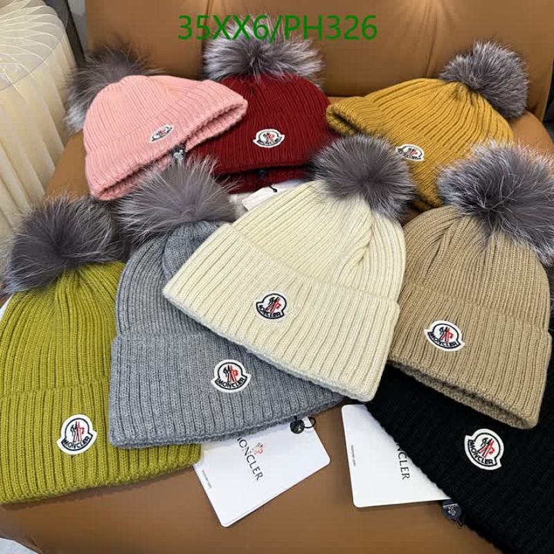 Moncler Wool Beanie Hat with Fur Pom Pom | Warm Winter Knit Cap