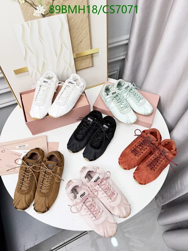 Miu Miu Women's Cowhide Lace-Up Sneakers - EU35-41 Available, Multiple Colors