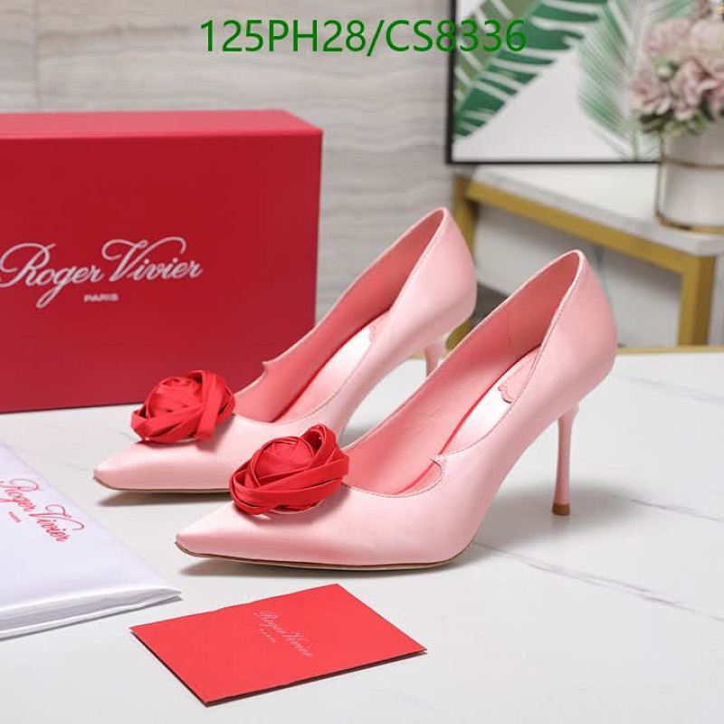 Roger Vivier Women's Rose-Embellished Silk Heels - Elegant and Stylish