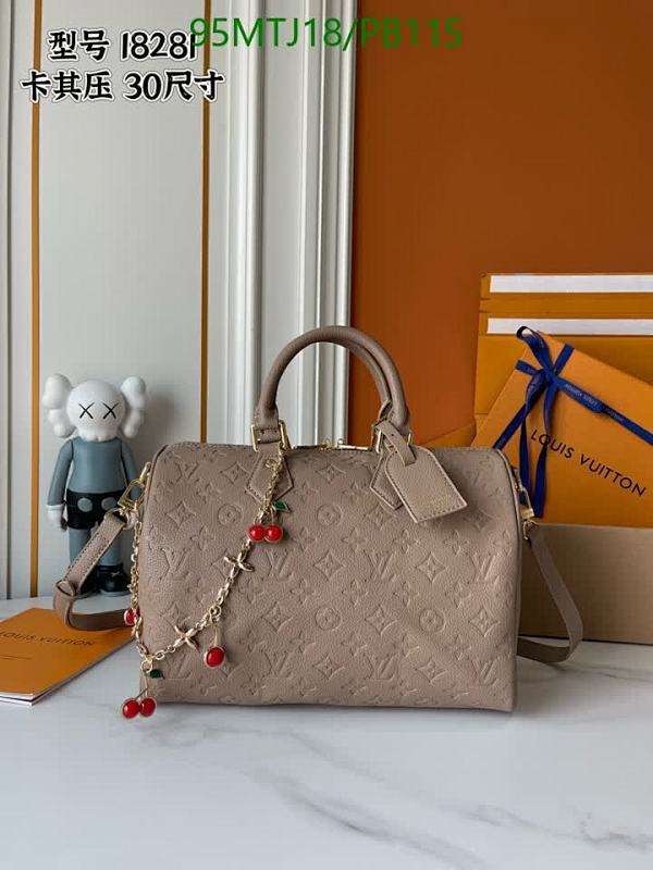 Louis Vuitton Speedy Bandouliere 30 Monogram Empreinte Leather Bag, Dune