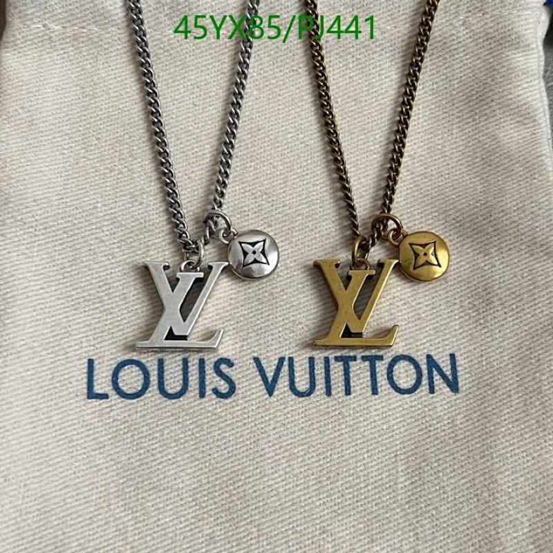 Louis Vuitton Pendant Necklace, Stylish Jewelry for Women, Silver / Gold Finish
