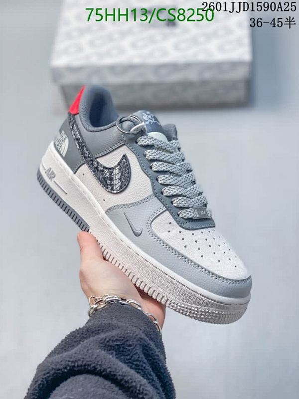 Nike Air Force 1 Low The North Face Grey Men's Shoes Size EU36-45