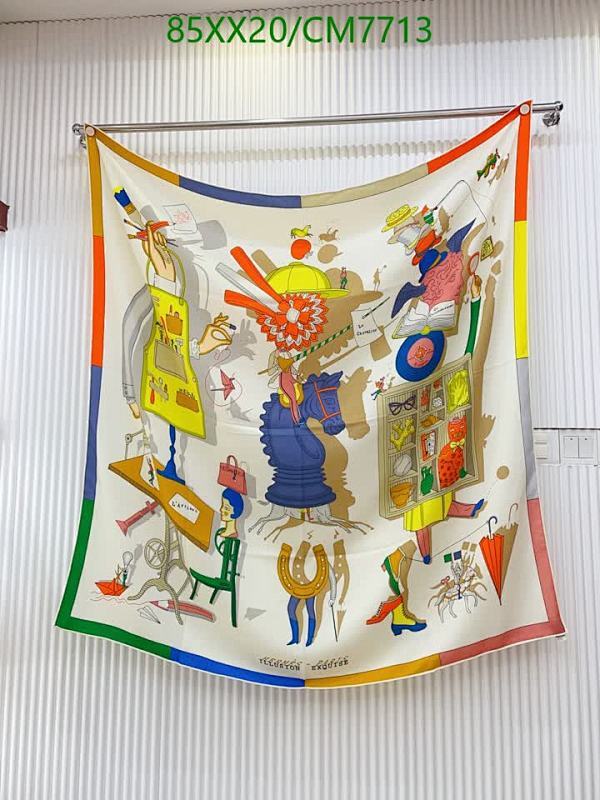 Elegant Hermès Silk Cashmere Scarf 140cm - Vibrant Colors & Unique Design