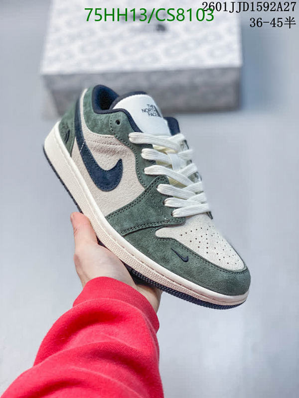 Air Jordan 1 Low Olive/Navy - The North Face Edition Unisex Sneakers