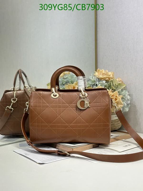 Dior Lady Dior Bag Genuine Leather Brown, 35*34*20CM