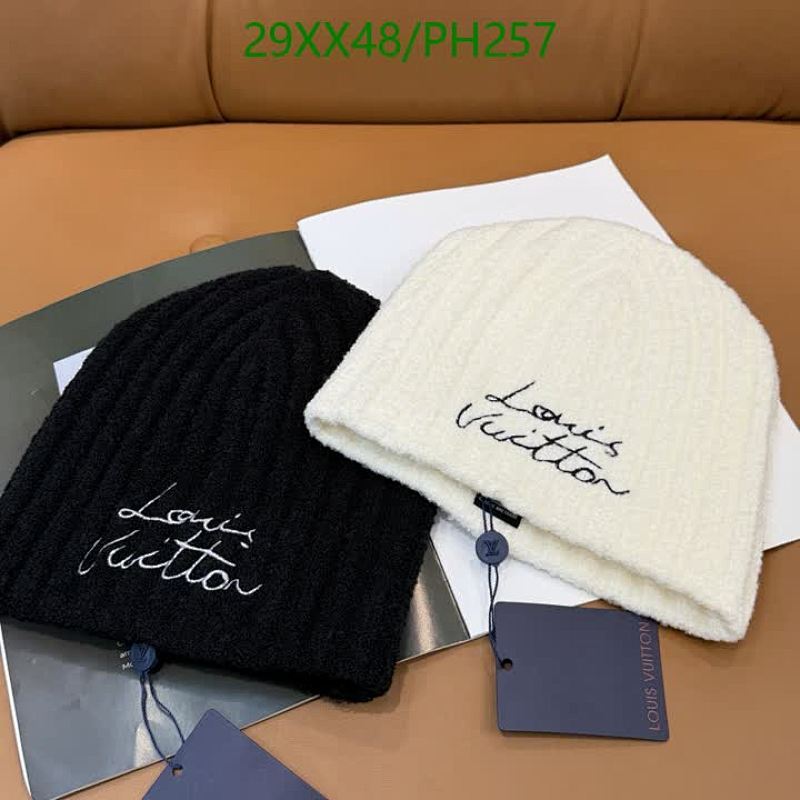 Louis Vuitton Knit Beanie Hat, Embroidered Logo, Winter Warm Cap