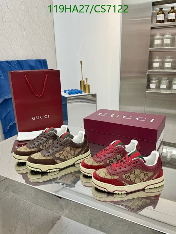 Gucci Men's Sneakers in Cowhide and Sheepskin Leather, EU38-46, Style CS7122