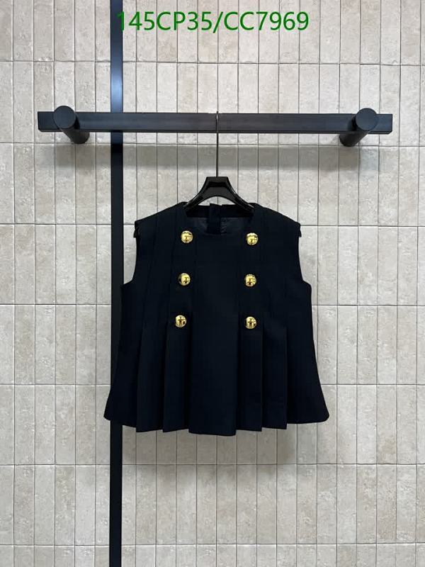 Louis Vuitton Double-Breasted Black Vest with Gold Buttons, Size S-XL